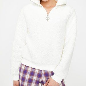 Dolls Kill Lira Fleece Sweatshirt White Large